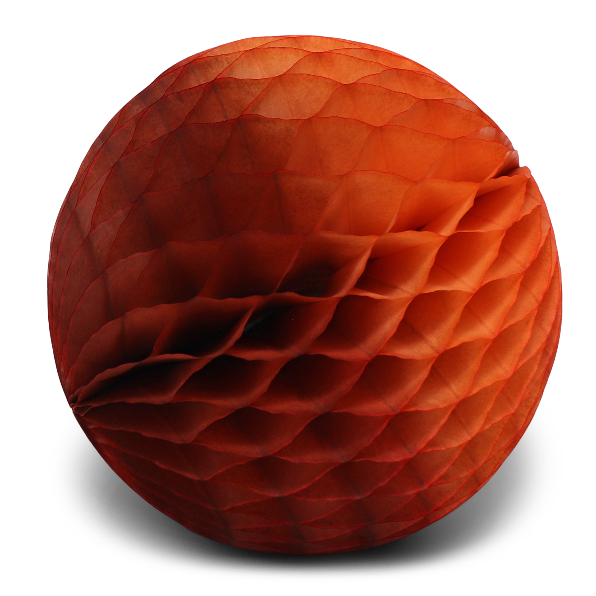 Honeycomb Ball Two-Tone 25cm Chestnut & Terracotta