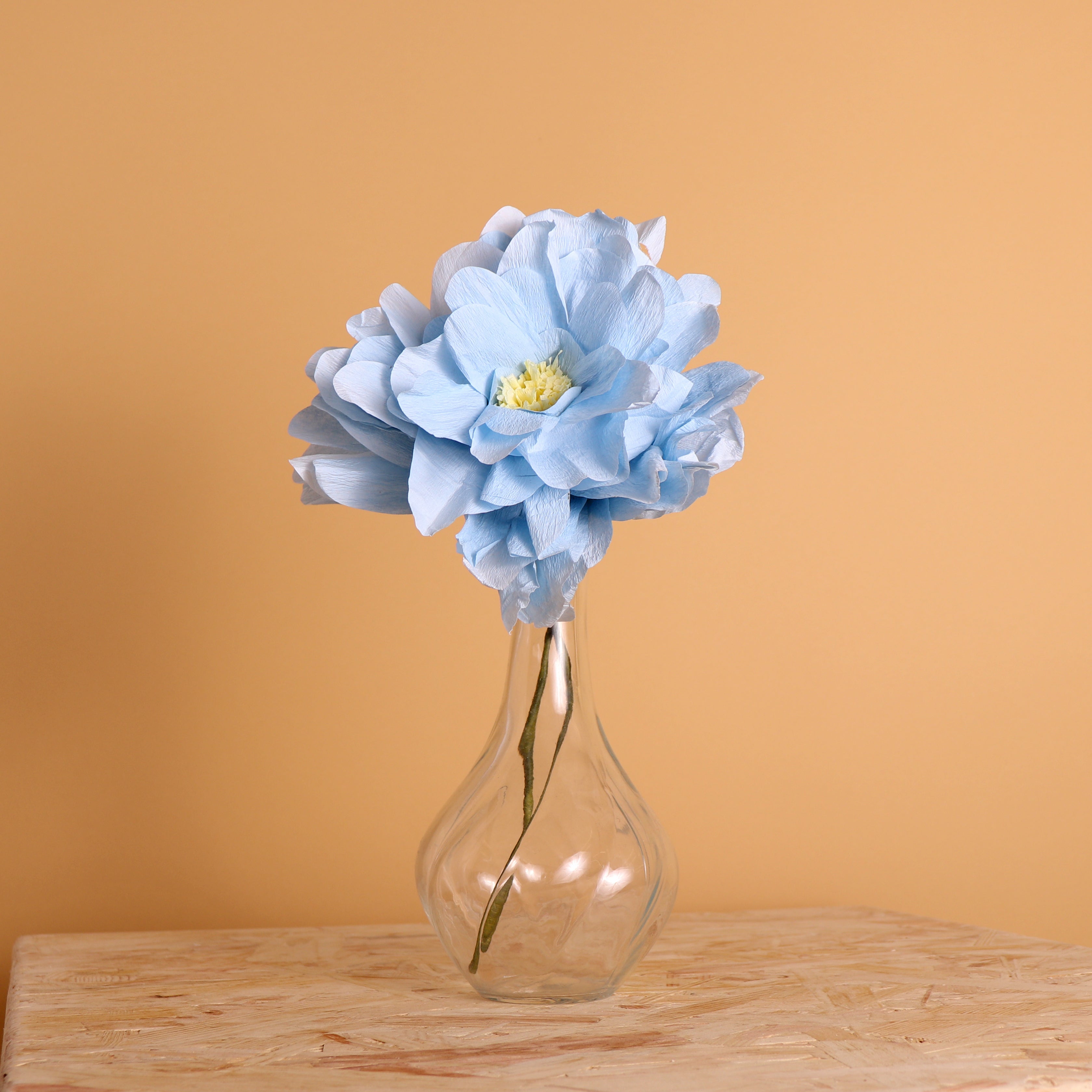 Grand Peony Paper Flower, Blue