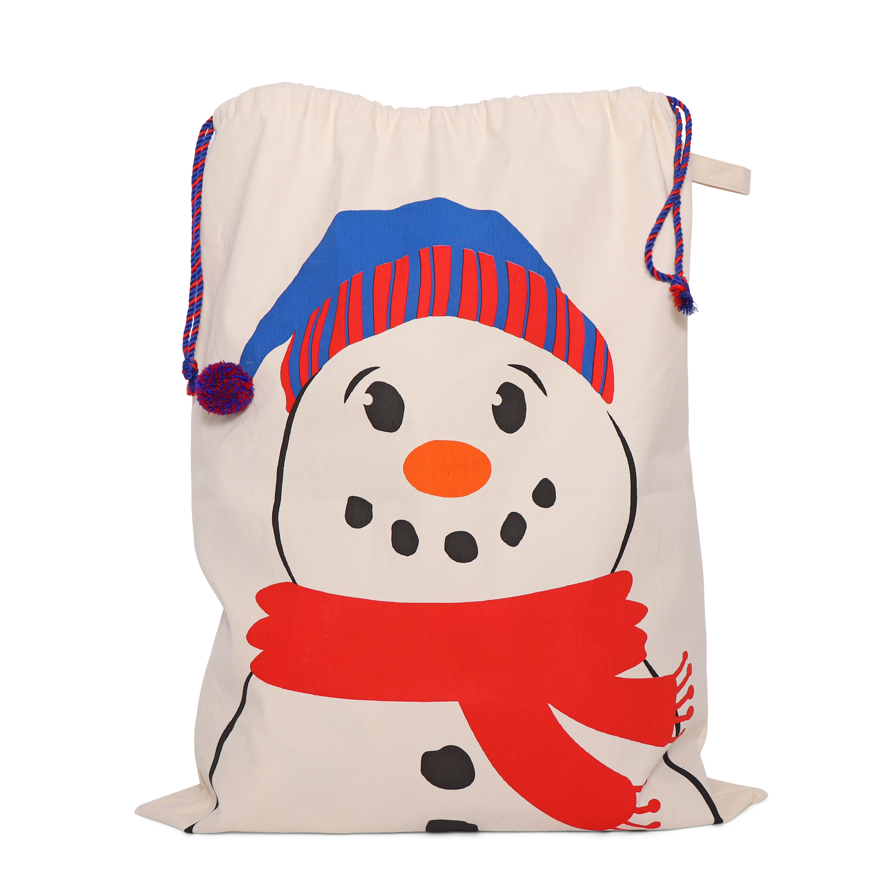 Snowman Organic Cotton Sack, Personalisable
