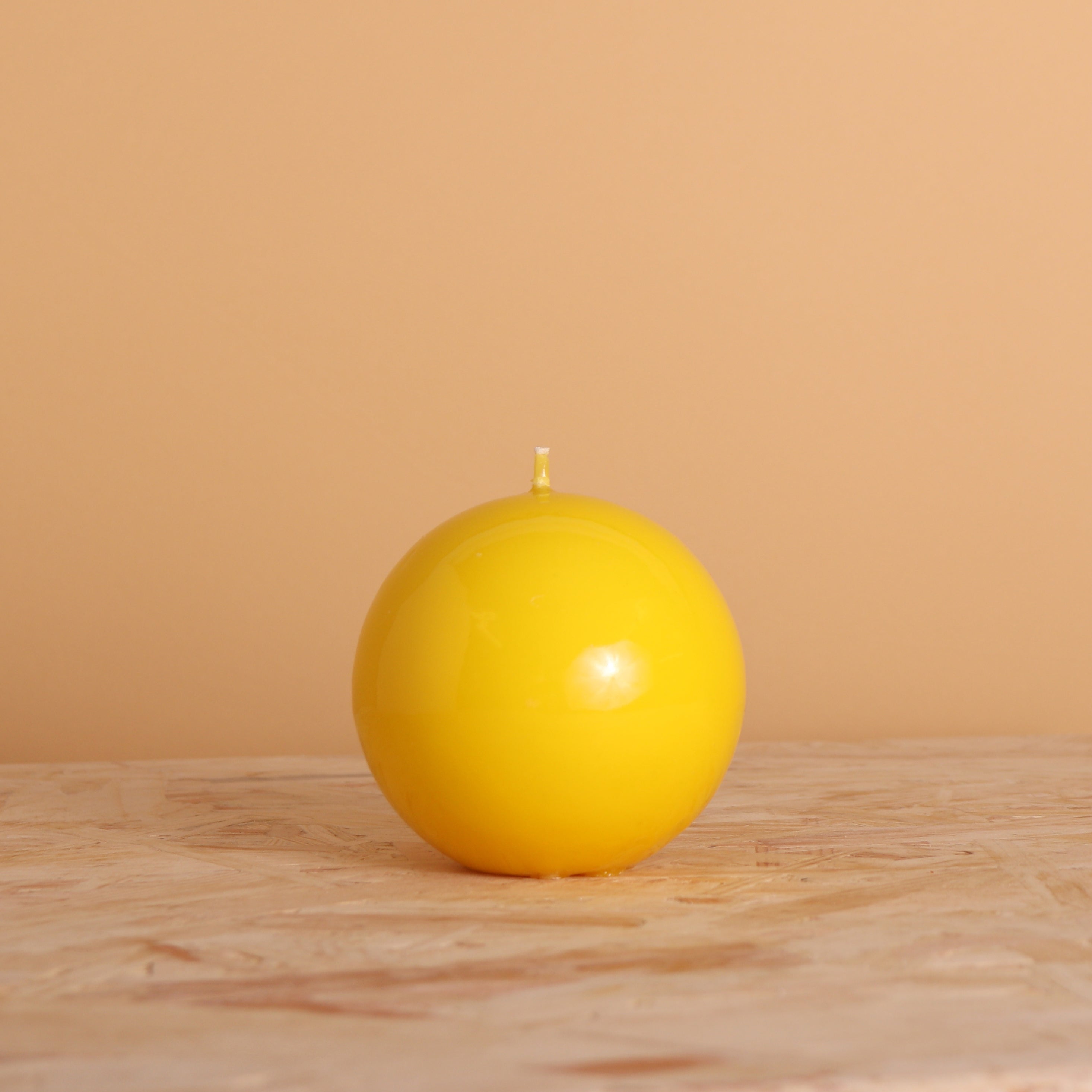 Sphere Candle Yellow