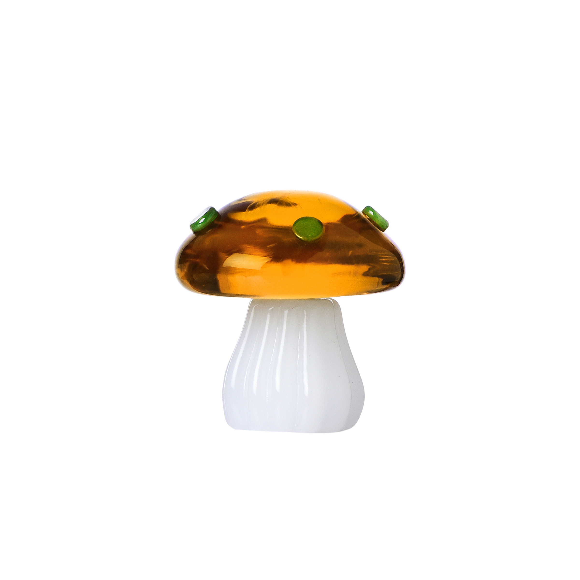 Mushroom Amber Glass