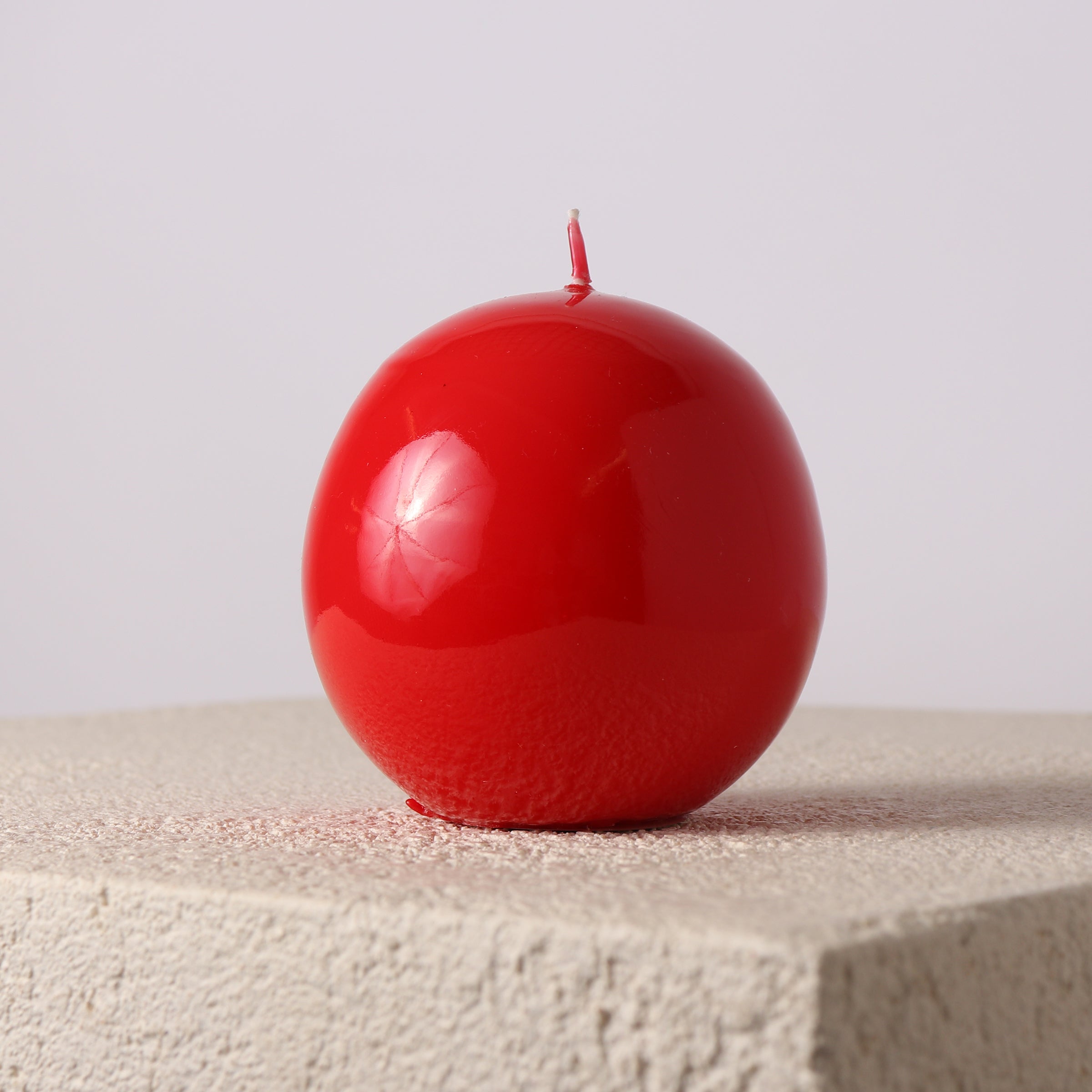 Sphere Candle Red