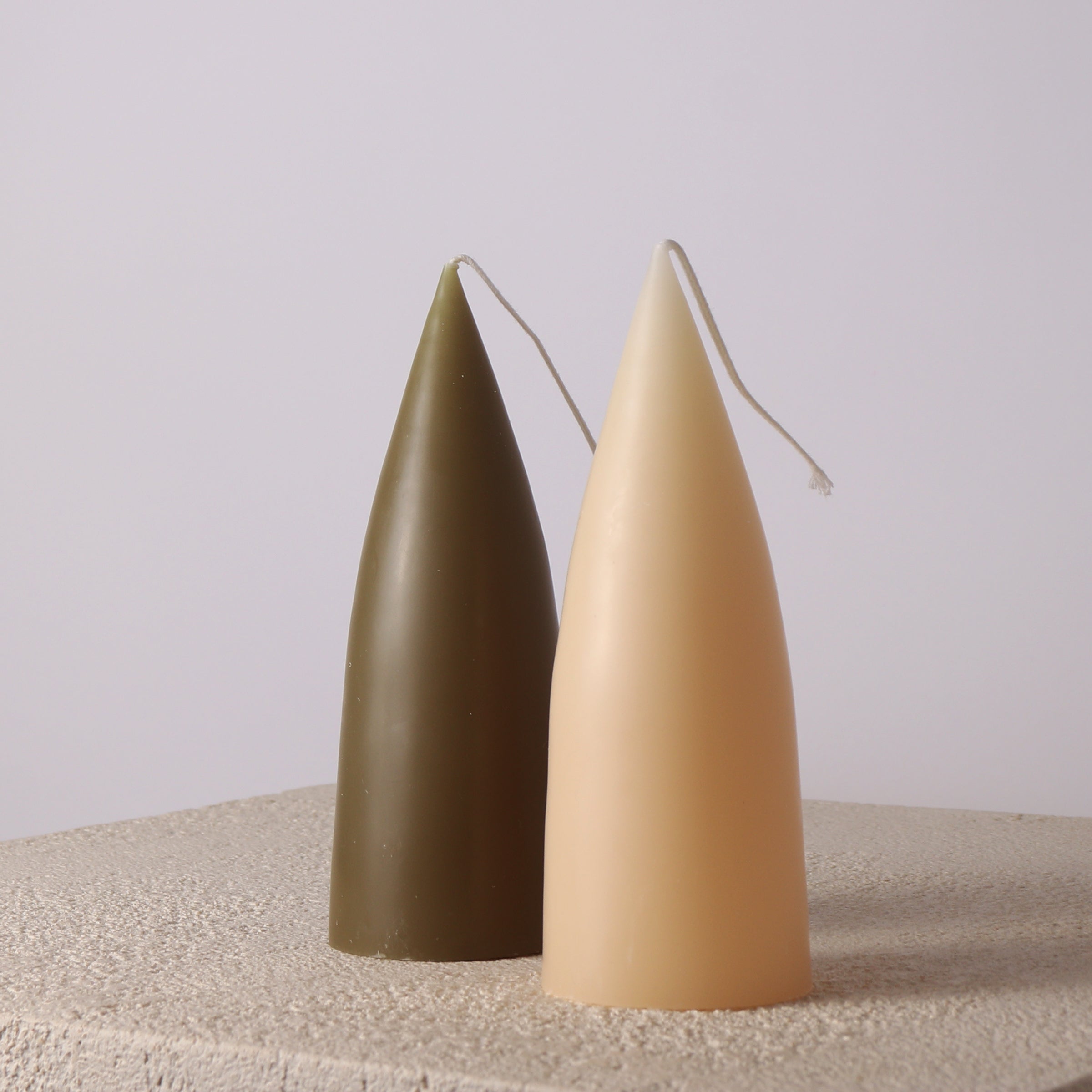 Cone Candle Olive