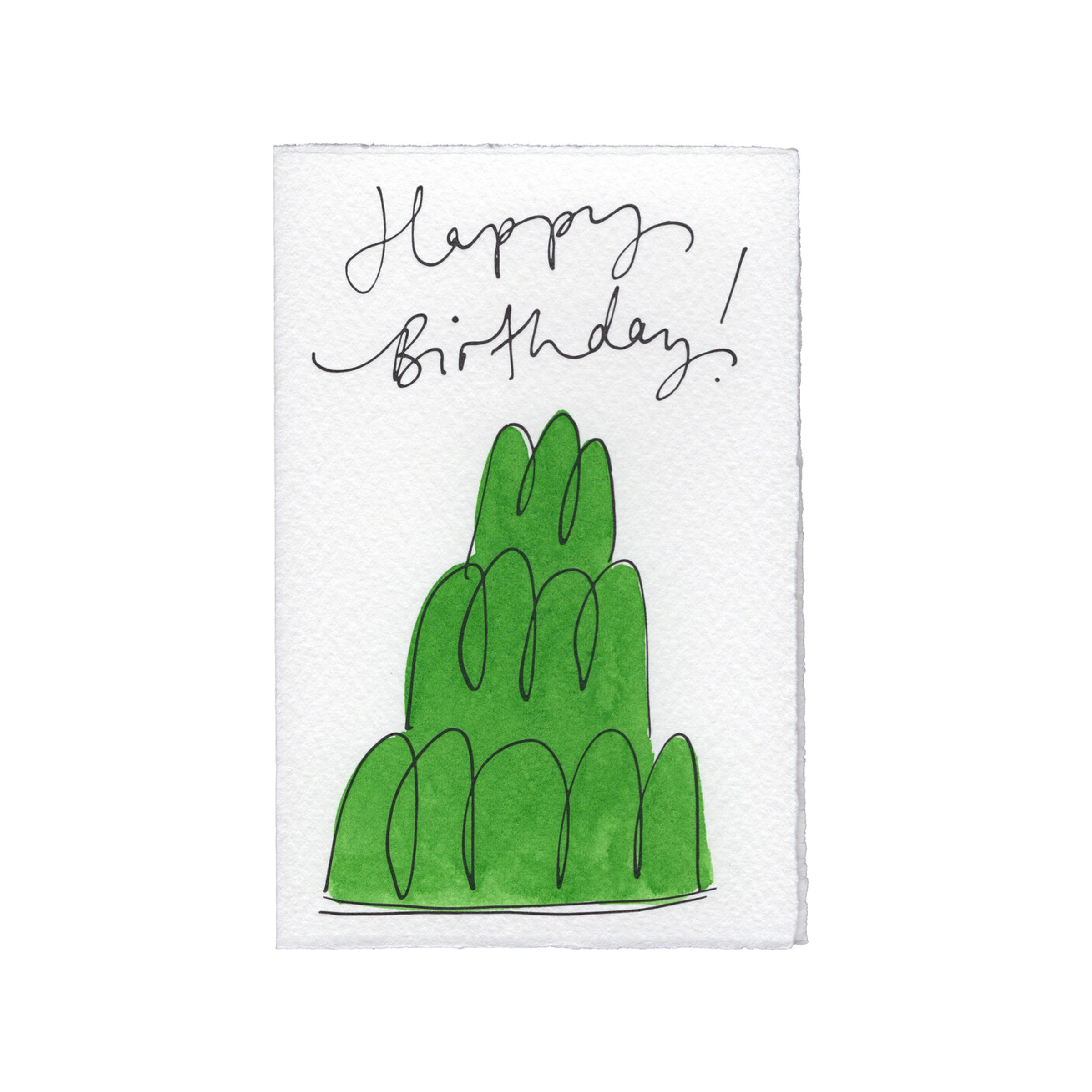 Jelly Happy Birthday Notecard, Green