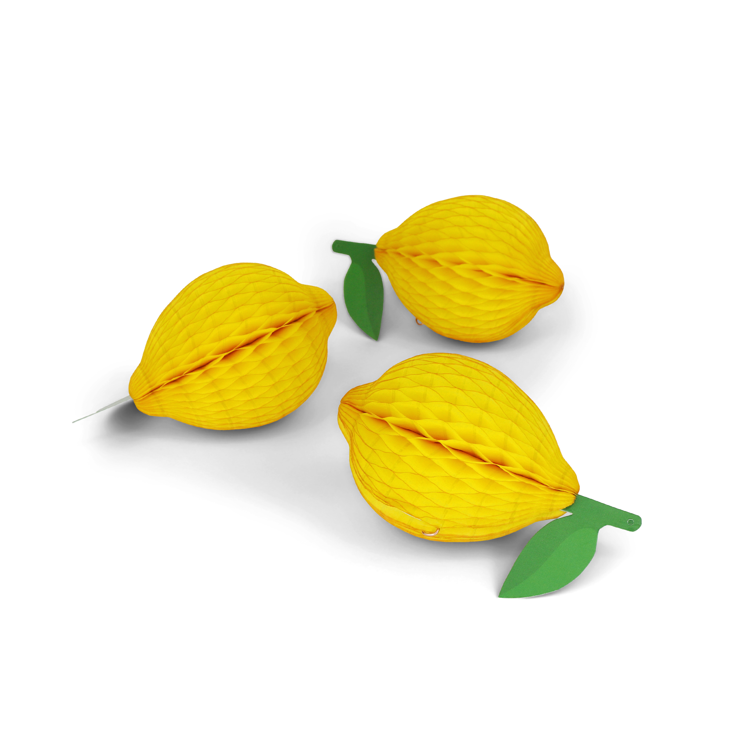Honeycomb Lemon 10cm, Pack of 3