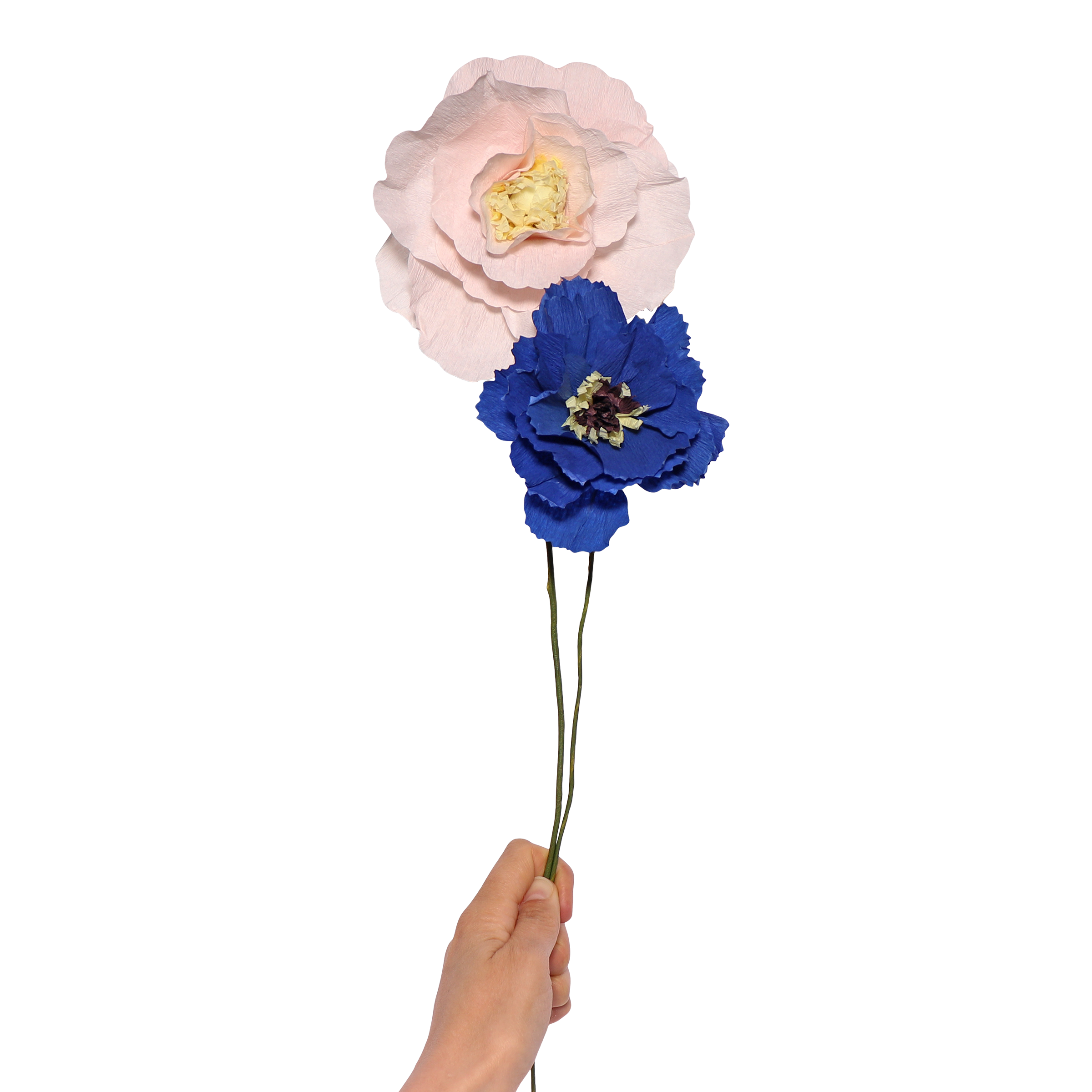 Peony Paper Flower, Blue