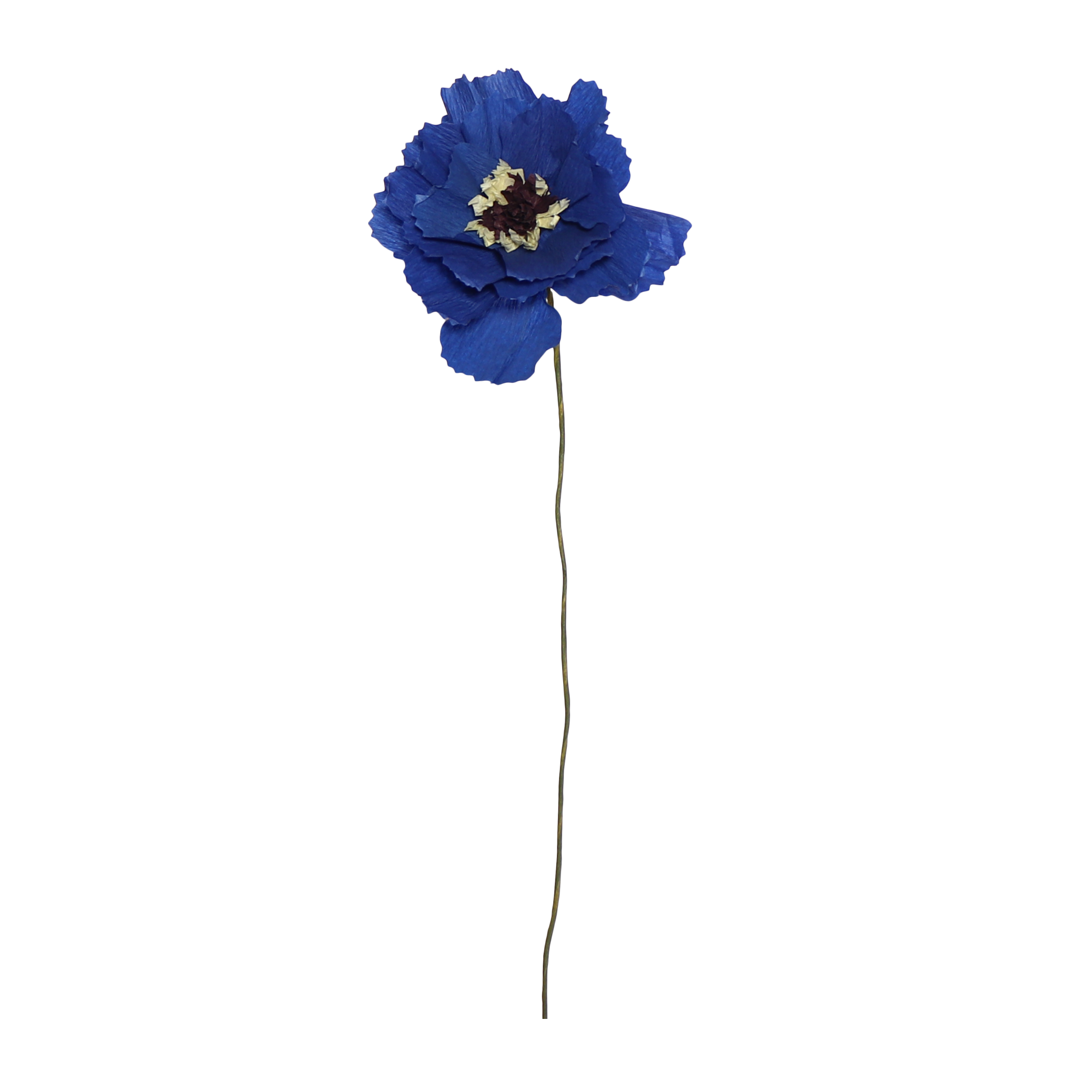 Peony Paper Flower, Blue