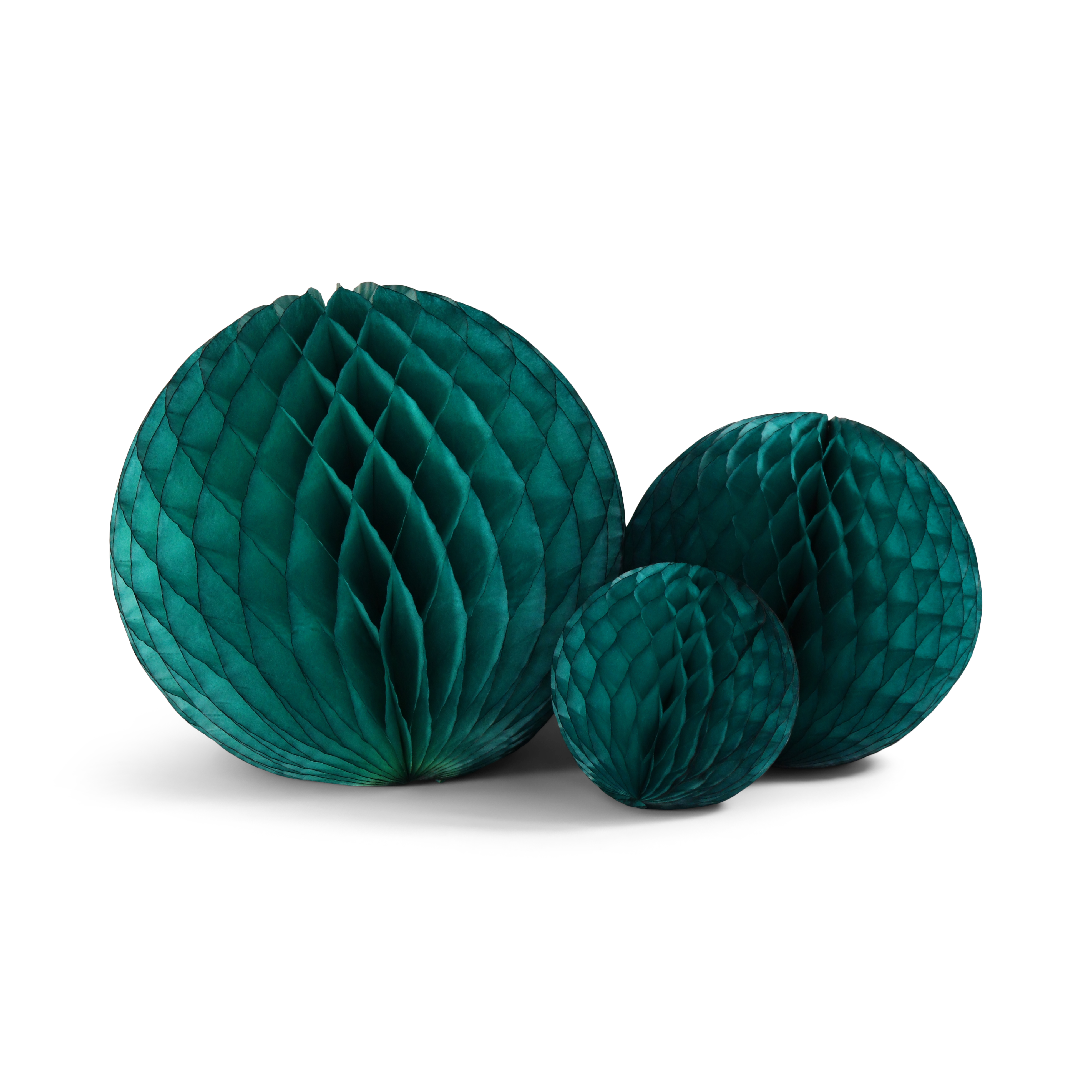 Honeycomb Ball Trio, Emerald