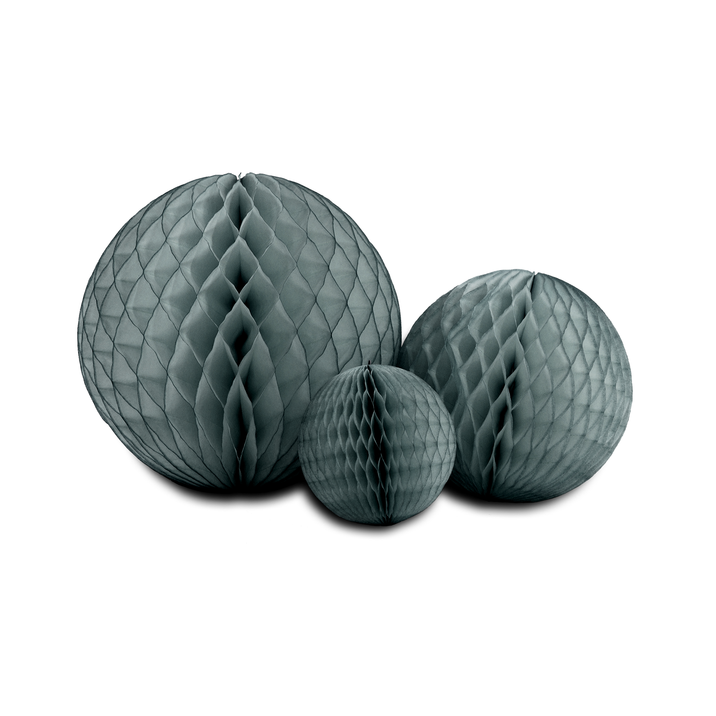 Honeycomb Ball Trio, Grey