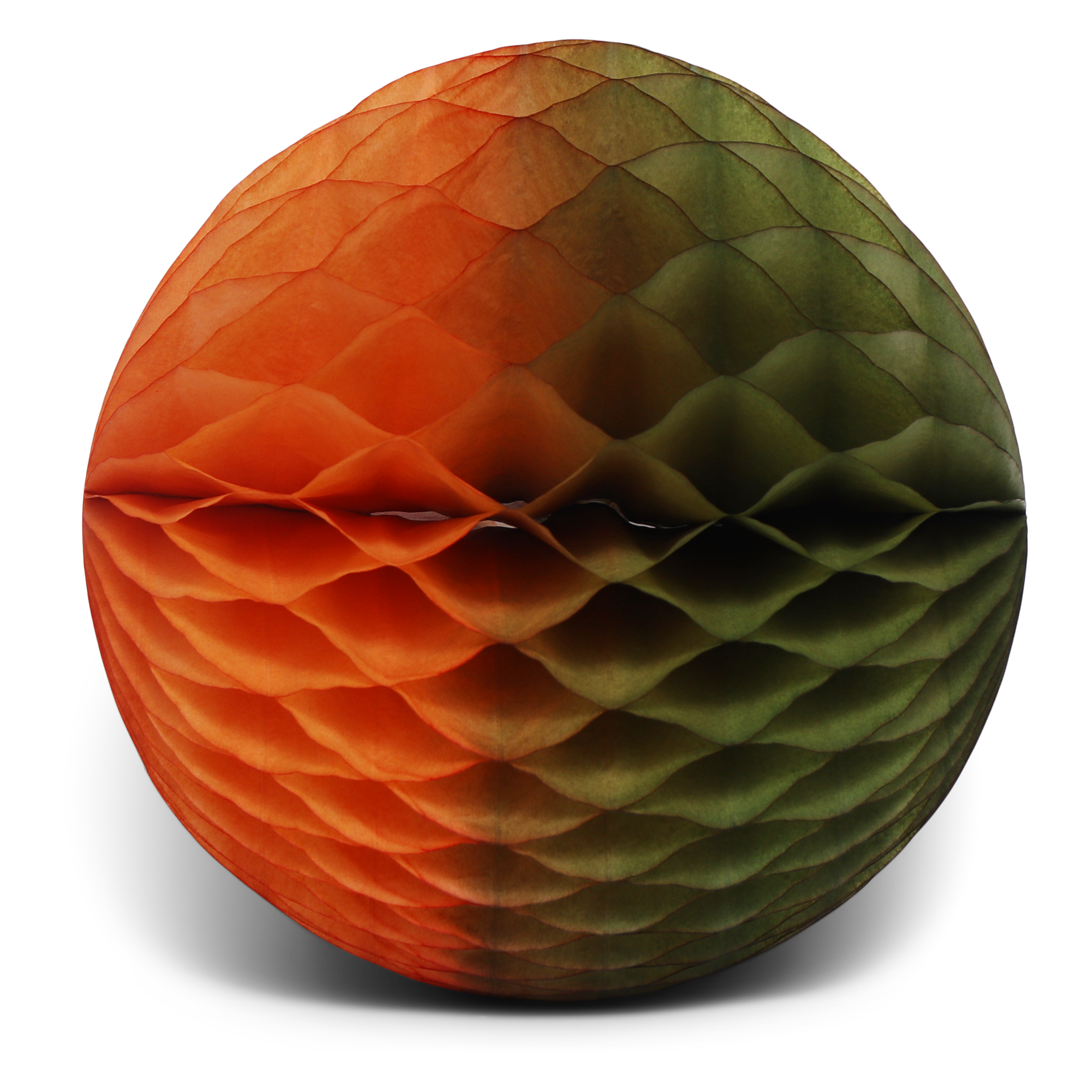 Honeycomb Ball Two-Tone 25cm Moss & Terracotta