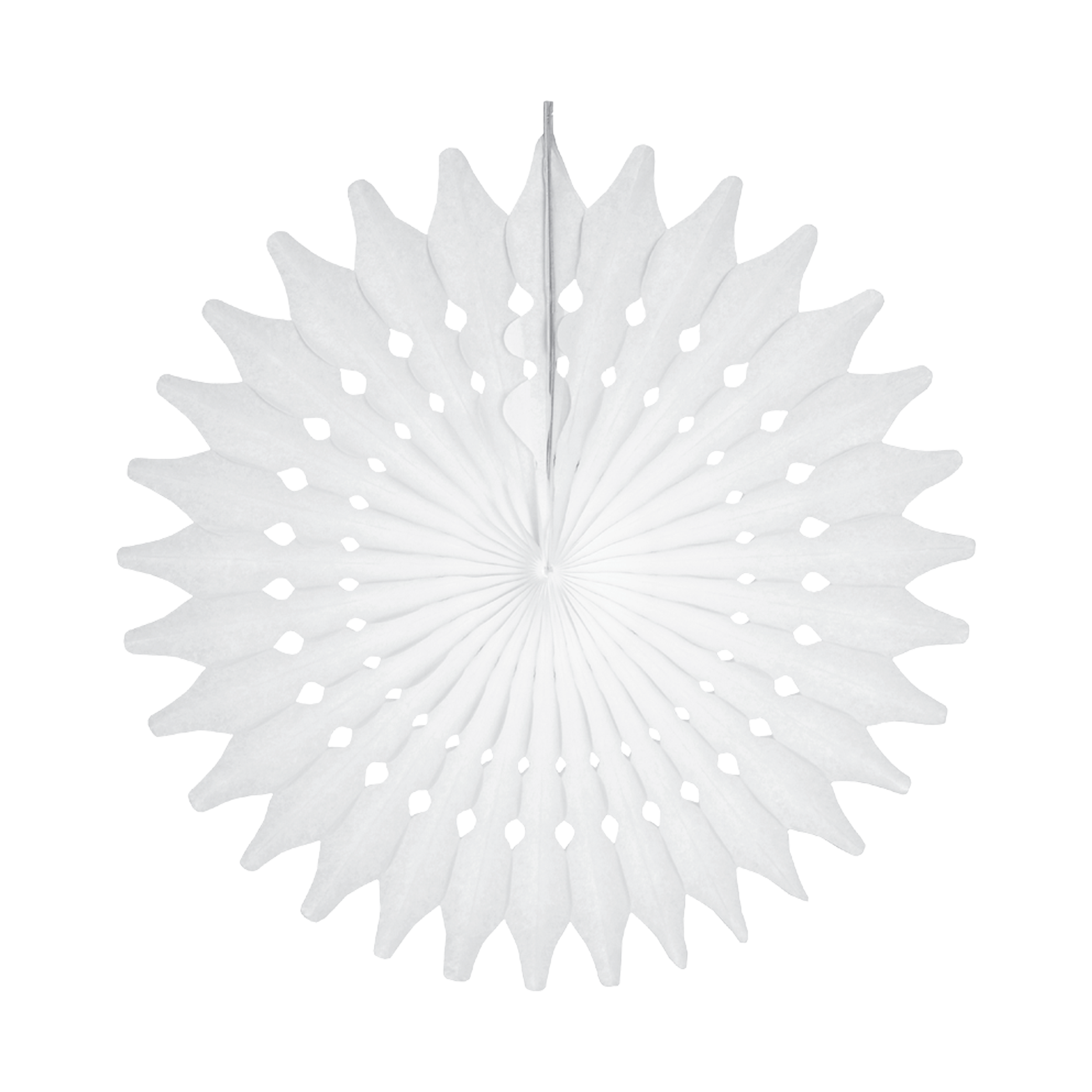 Arrow Snowflake Fan 65cm White