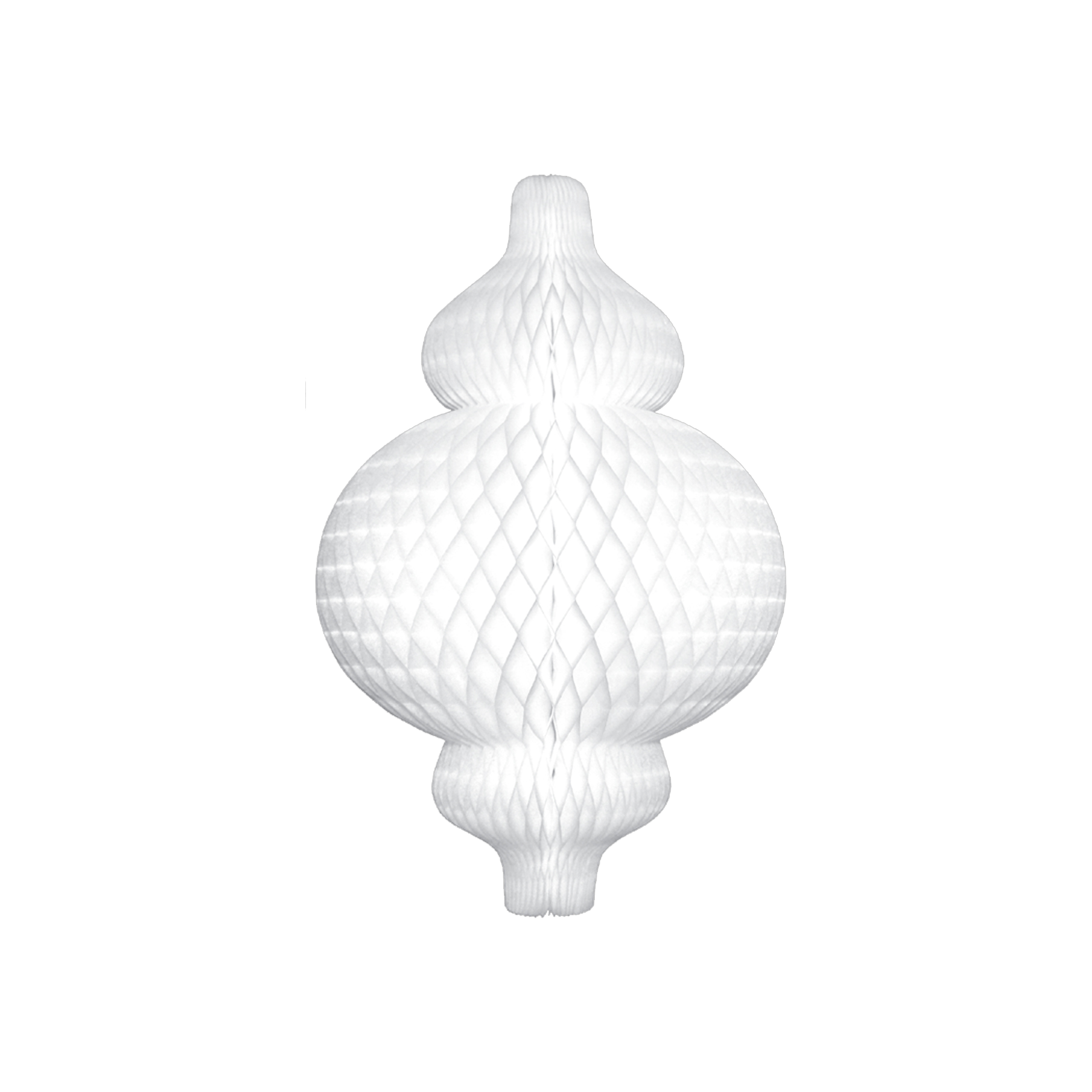 Honeycomb Opulent Ornament White