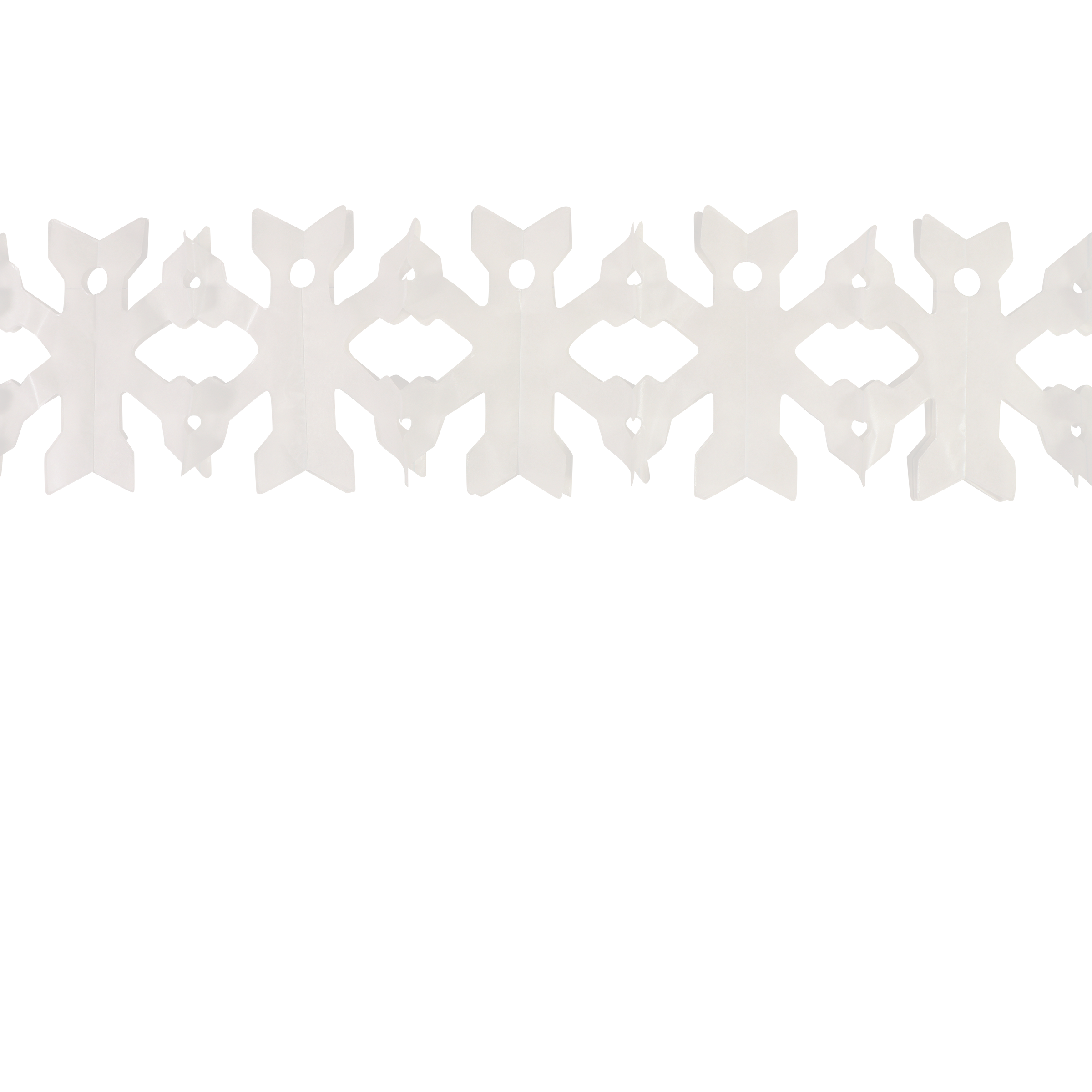 Snowflake Garland 3m White