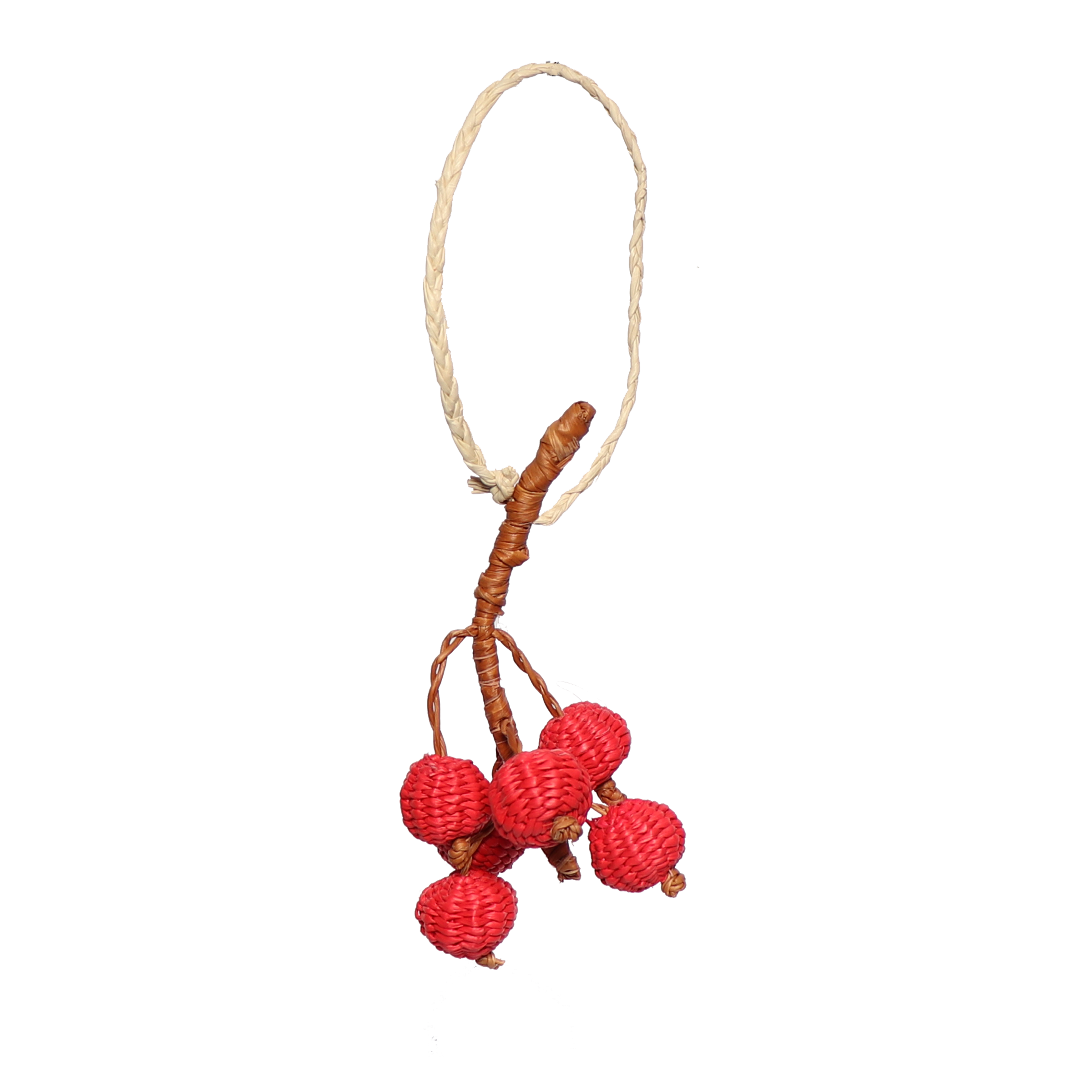 Woven Fruit Berry Decoration, 7cm