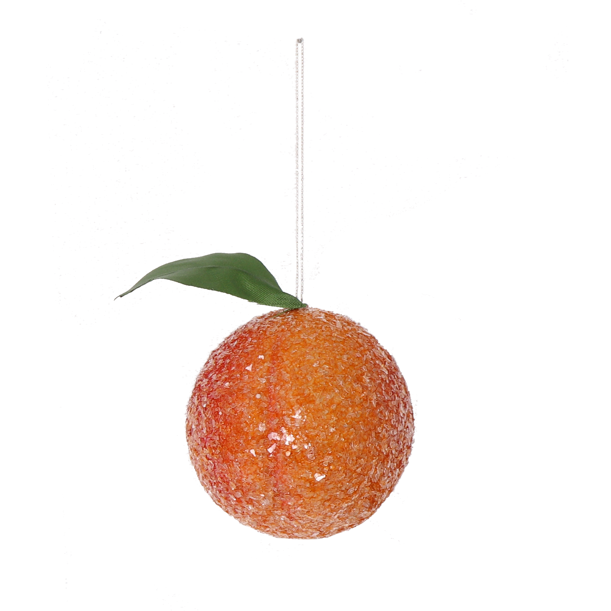 Spun Cotton Peach Decoration 8cm
