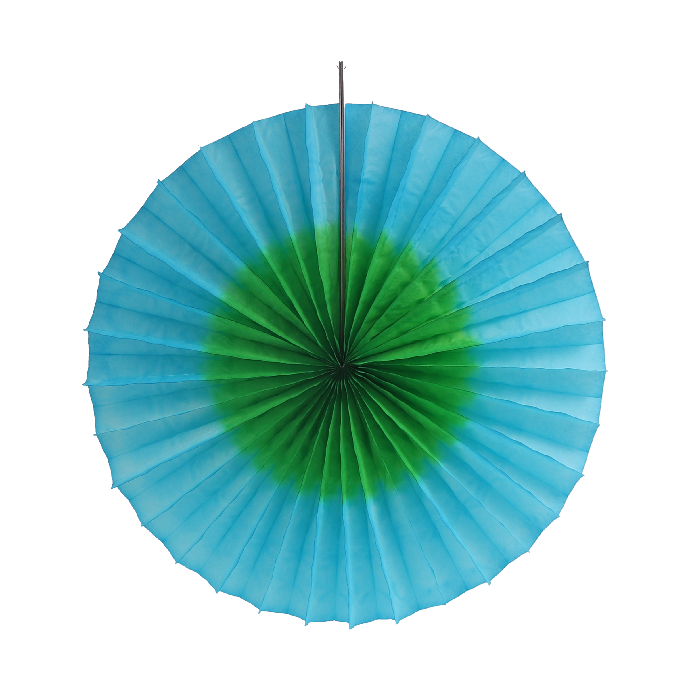 Circular Fan 45cm, Blue & Green